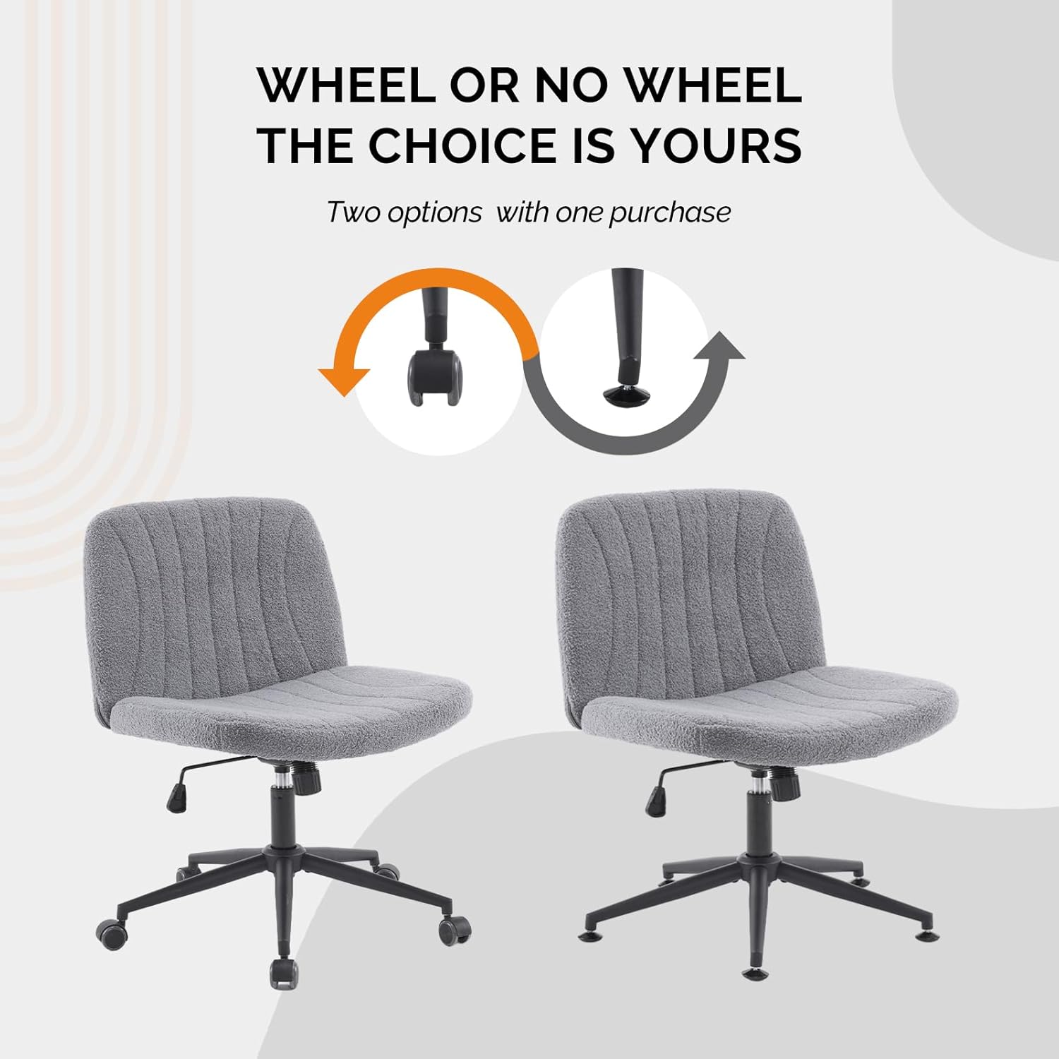 WHEEL OR NO WHEEL  
THE CHOICE IS YOURS  

Two options with one purchase
