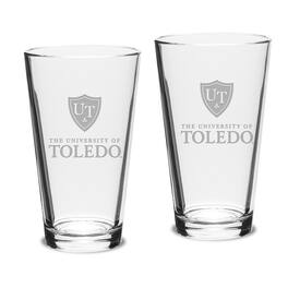 Jardine - Toledo Rockets 16oz. 2-Piece Classic Pub Glass Set - Multicolor