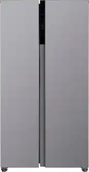 Front. Frigidaire - 21.4 Cu. Ft. Side-by-Side Counter-Depth Refrigerator with Fresh Storage Crispers Drawer - Fingerprint-Resistant Stainless Steel Look.