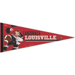 WinCraft - Louisville Cardinals 12'' x 30'' Disney Mickey Mouse Premium Pennant - Multicolor