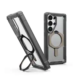 UAG - Samsung Galaxy S26 Ultra Case w Magnetic Charging, Built-In Kickstand, Sculpted Corners, Rugged Protective Cover - Ash/Titanium