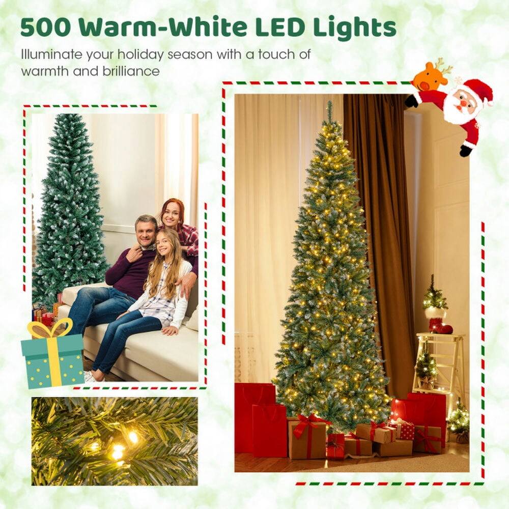 500 Warm-White LED Lights  
Illuminate your holiday season with a touch of warmth and brilliance