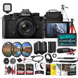 Nikon - Z fc DX-Format Mirrorless Camera with NIKKOR Retro Style Z 28mm f/2.8 (SE) Lens + More