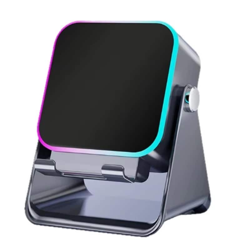 Luckbyte - 5 in 1 Induction Bluetooth Speaker with Rotatable Phone Stand for Home Desk and Gift Use