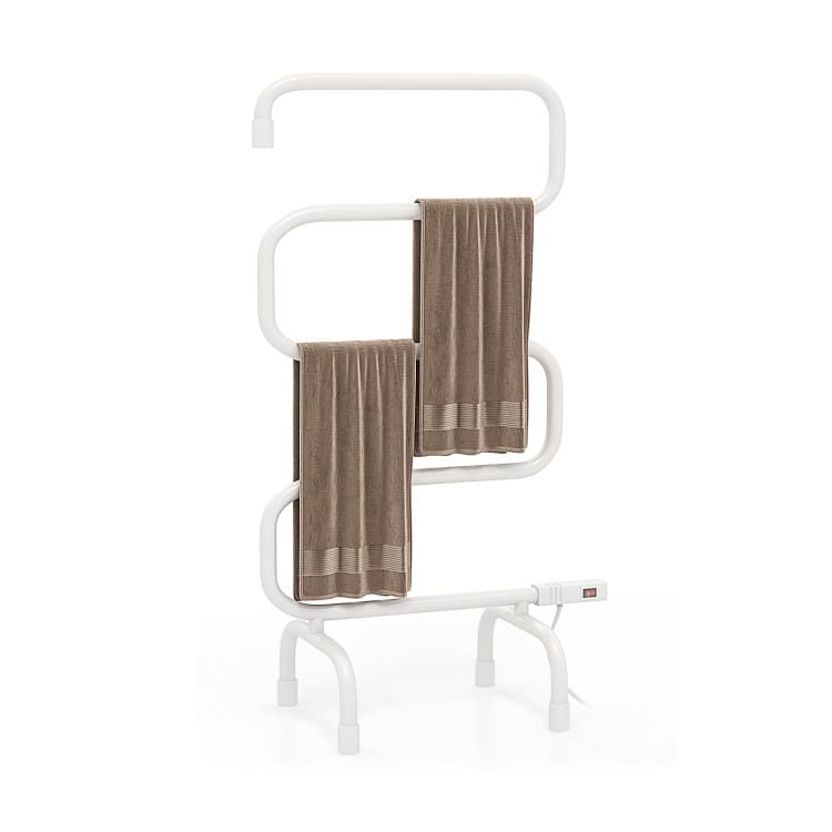 Front. Sugift - 2 in 1 Towel Warmer and Dryer - White.