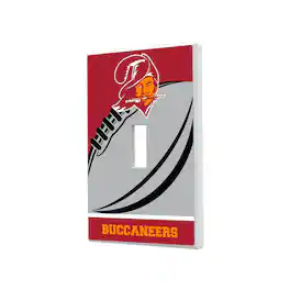 Keyscaper - Tampa Bay Buccaneers Passtime Design Single Toggle Lightswitch Plate - Multicolor