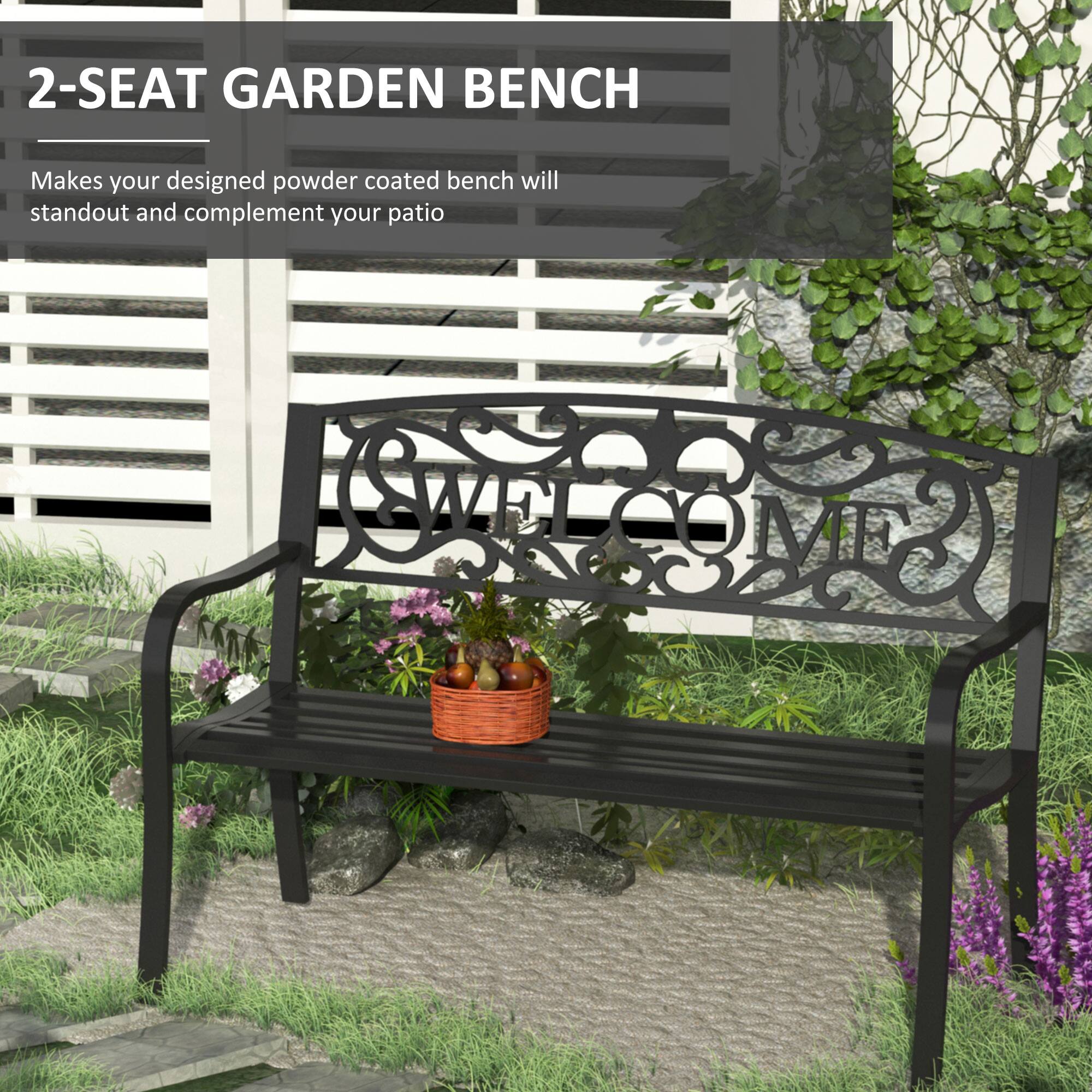 2-SEAT GARDEN BENCH
Makes your designed powder coated bench will standout and complement your patio