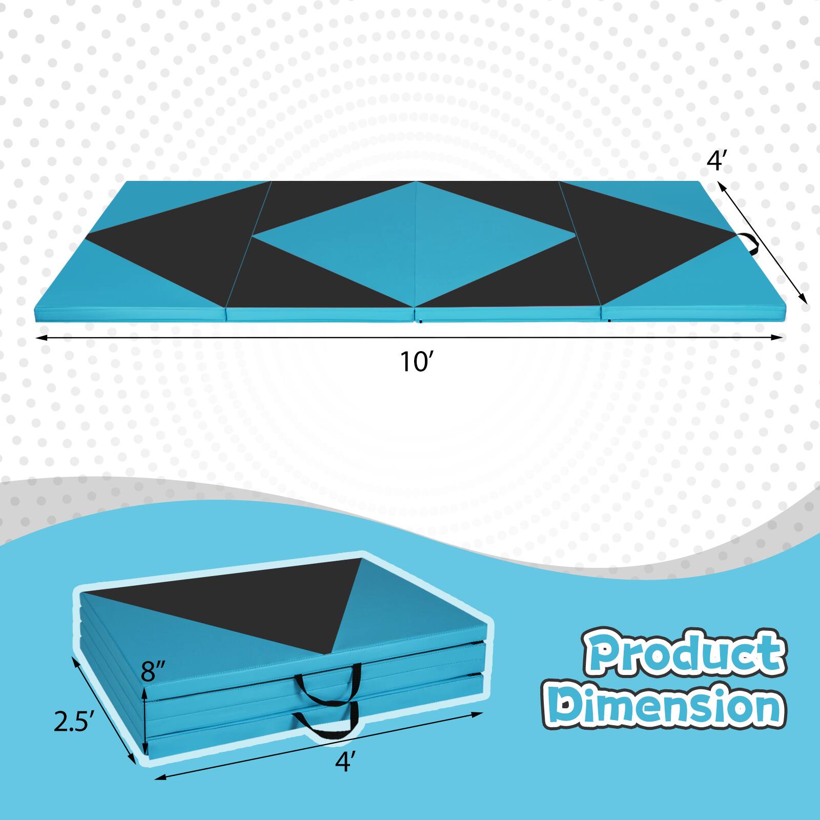 Product Dimension

4' x 10' x 2.5' x 8"
