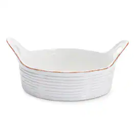 BreeBe - Ceramic Bowl with Handles (Set of 2) - White