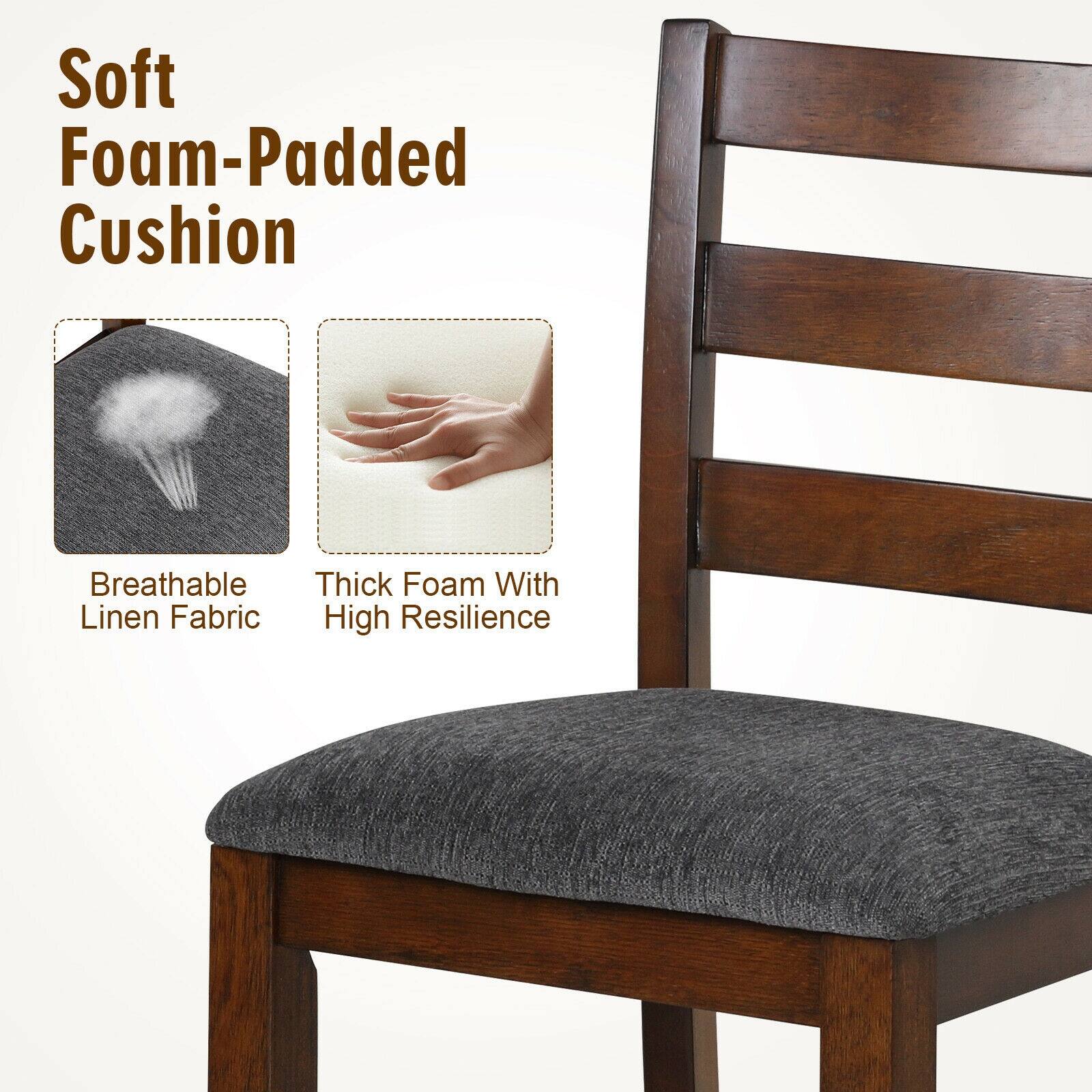 Soft Foam-Padded Cushion, Breathable Linen Fabric, Thick Foam With High Resilience