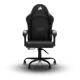 CORSAIR - TC80 Fabric & Leatherette Gaming Chair – Comfortable wide seat, Detachable neck pillow, with Steel 5-star base - Blck