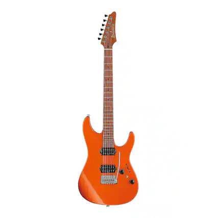 Front. Ibanez - Ibanez AZ2402ROM Prestige 6str Electric Guitar w/Case - Roadster Orange Metallic.