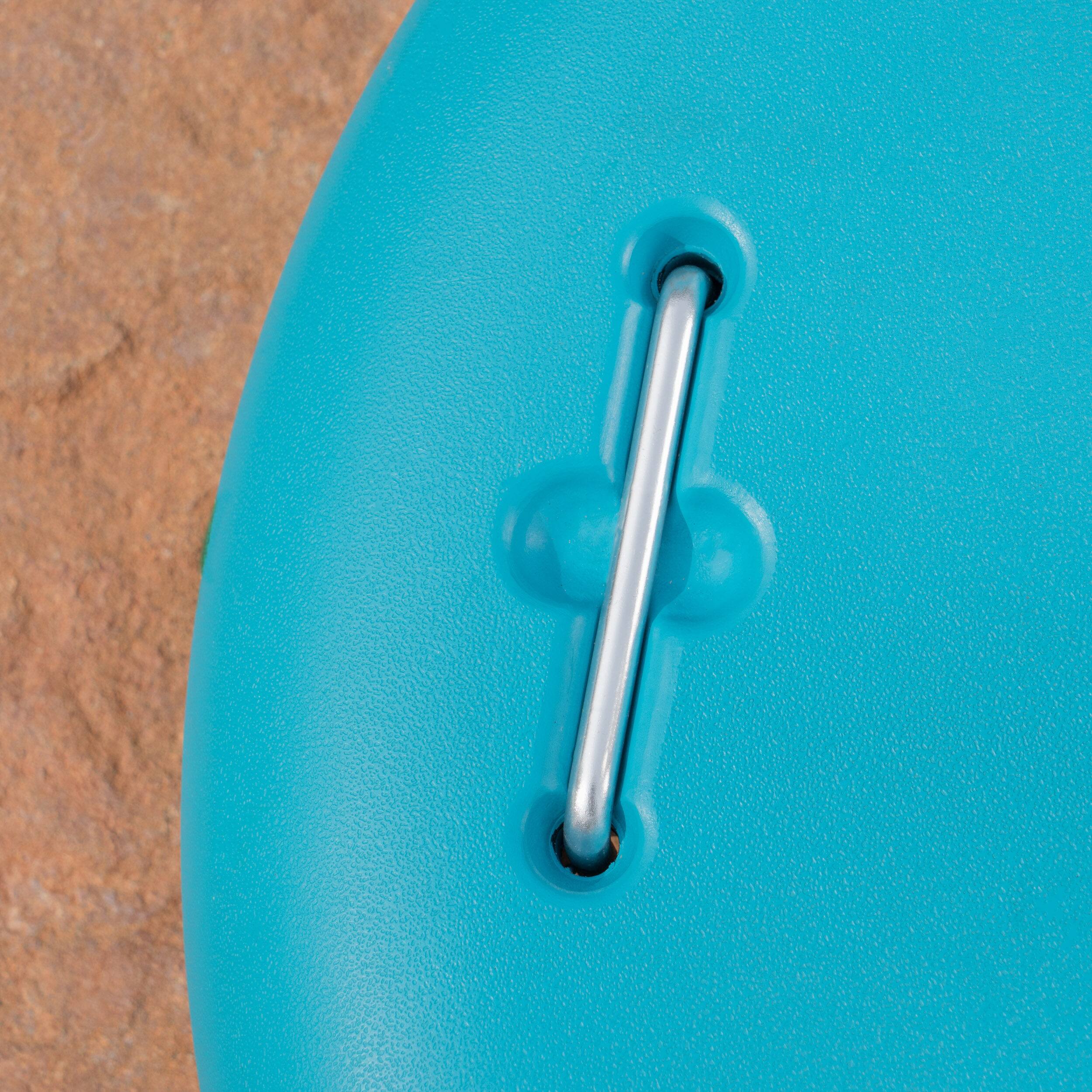 Left. Anysun - Simple Design Round High-Quality Flexible Moble Umbrella Base, Assembly Required - Teal.