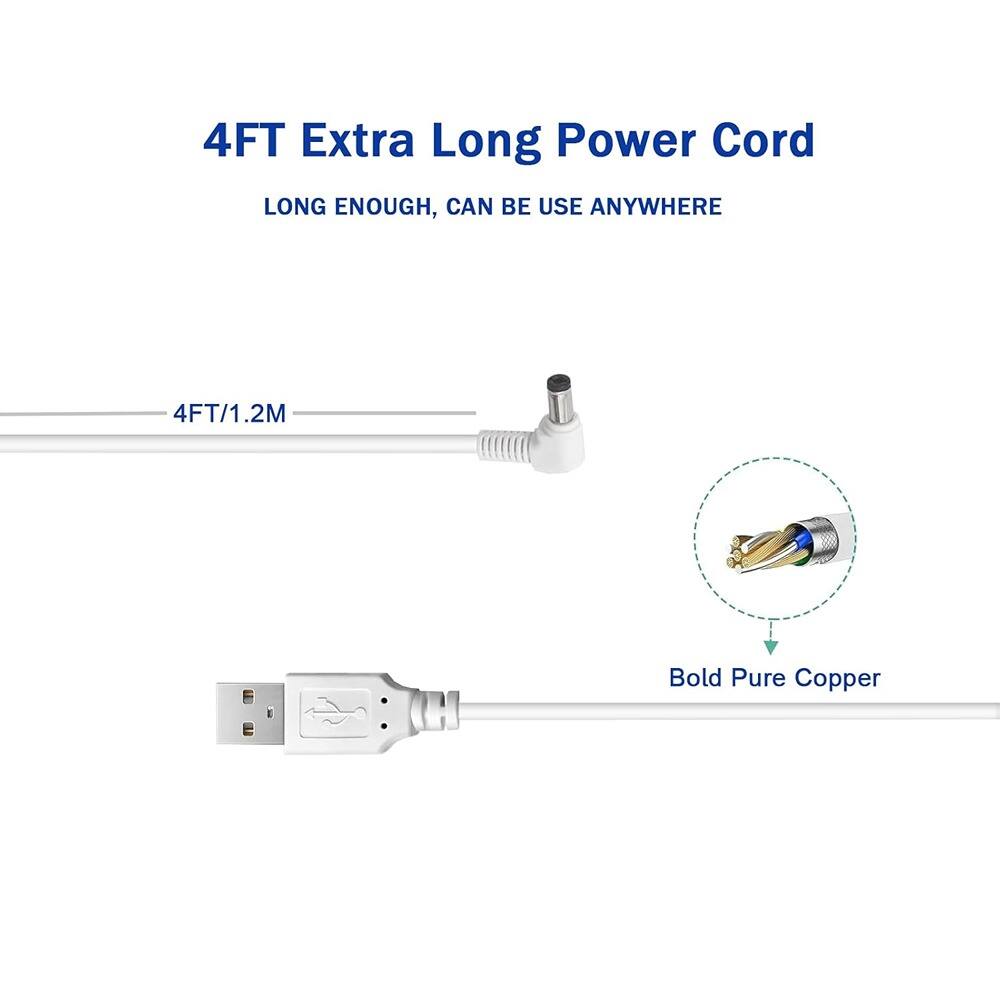 4FT Extra Long Power Cord  
LONG ENOUGH, CAN BE USE ANYWHERE  

4FT/1.2M  

Bold Pure Copper