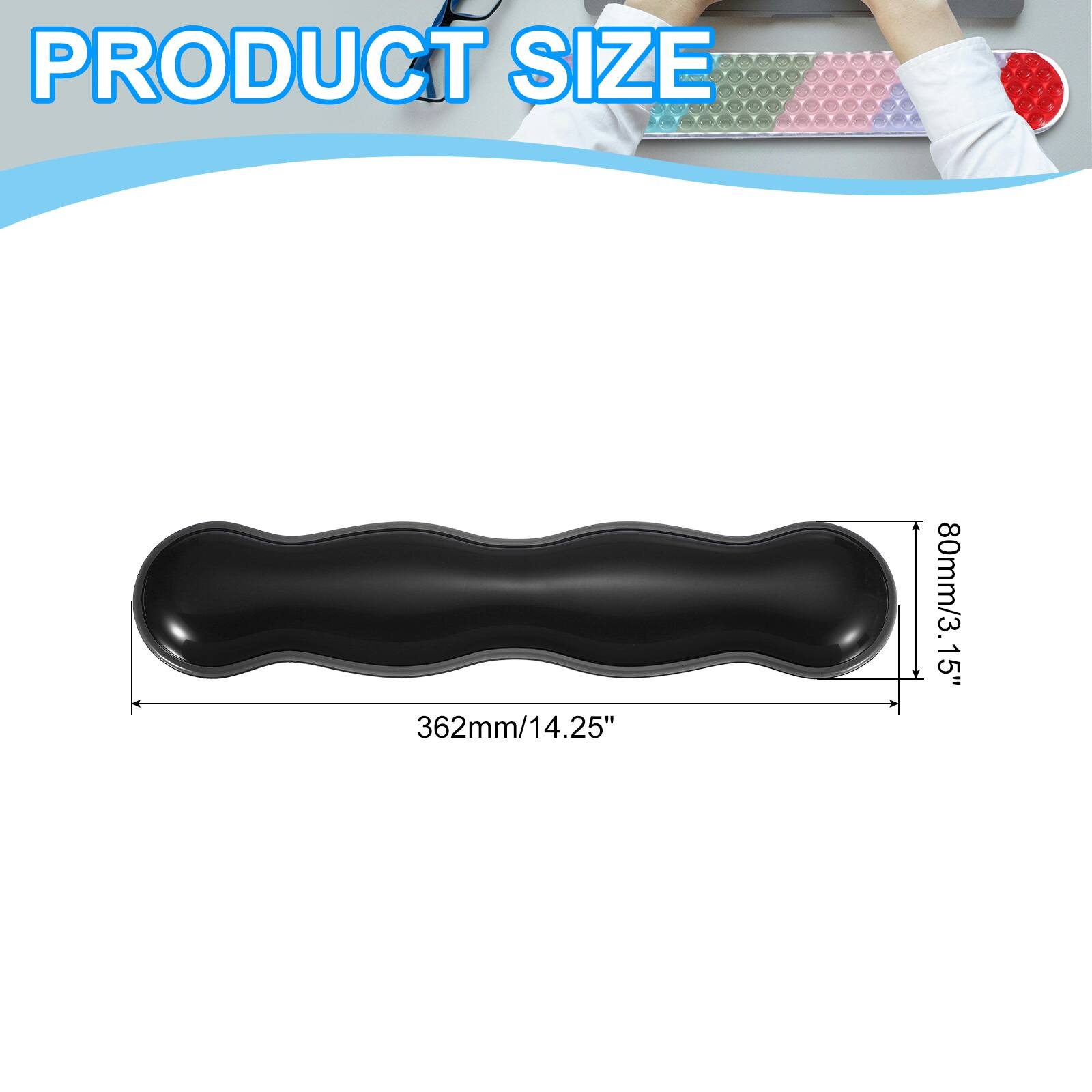 PRODUCT SIZE  
362mm/14.25" x 80mm/3.15"