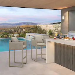 Champagne & Oval Base