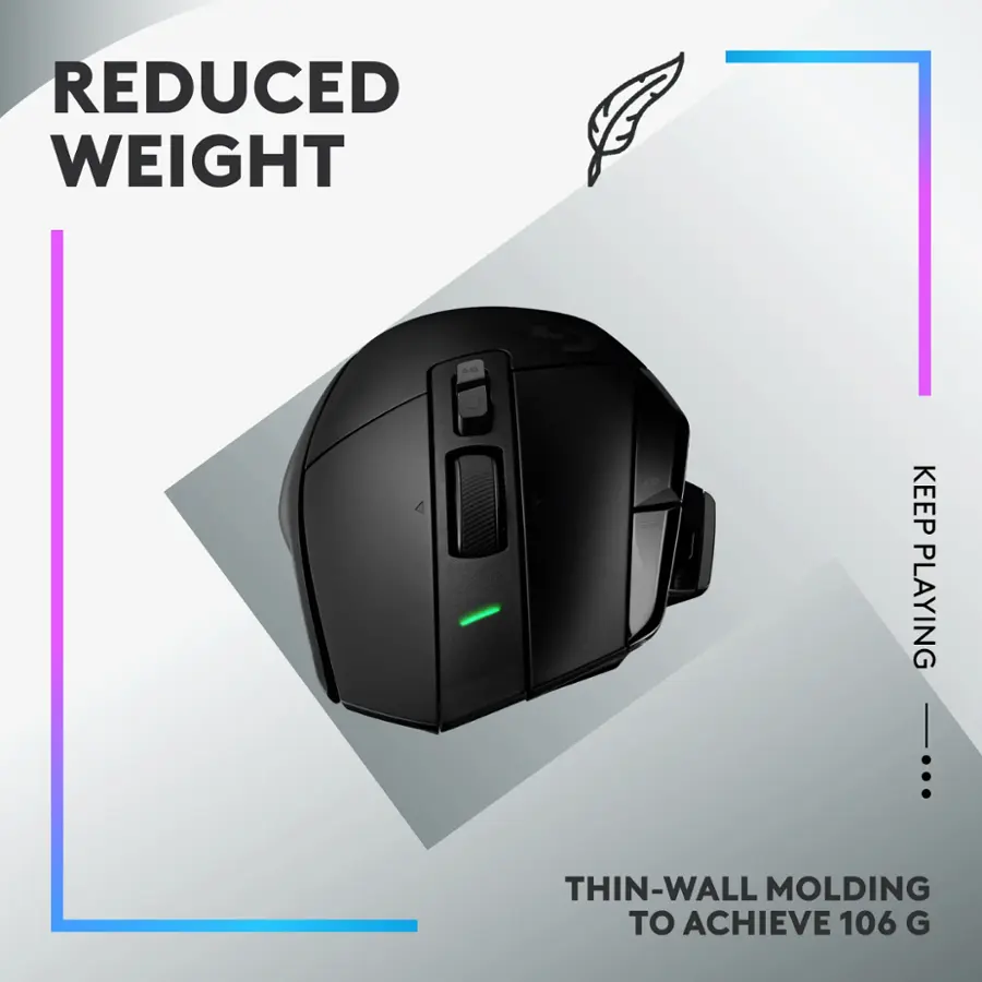 Reduced Weight as Keep Playing. Thin-Wall Molding to Achieve 106 G.