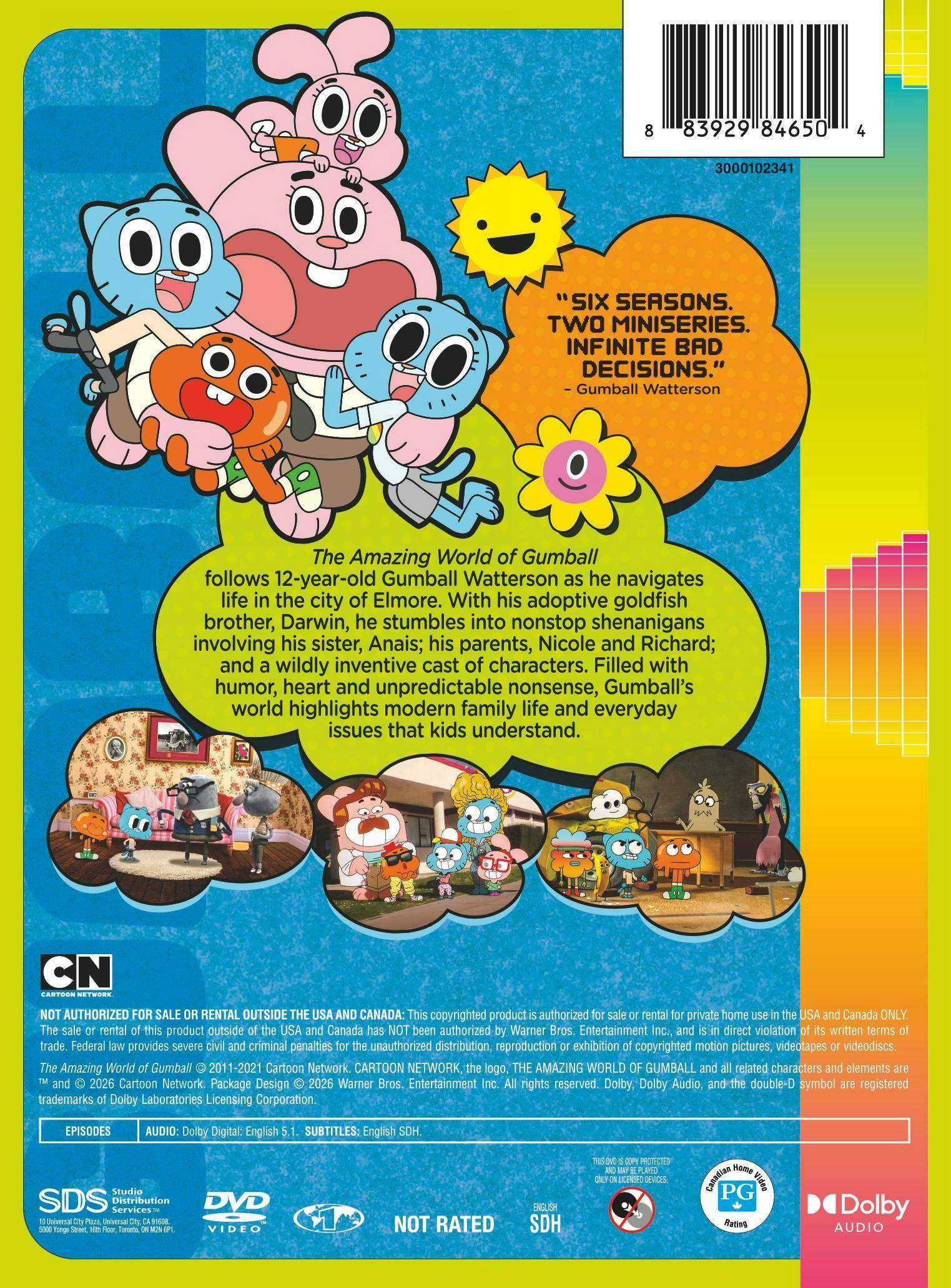 Back. The Amazing World of Gumball: The Complete Series   - DVD.