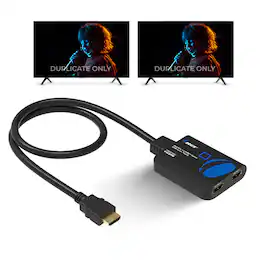 Orei - 4K@60Hz 1x2 HDMI Splitter (Downscaler, Pigtail)-UHDS-102C - Black