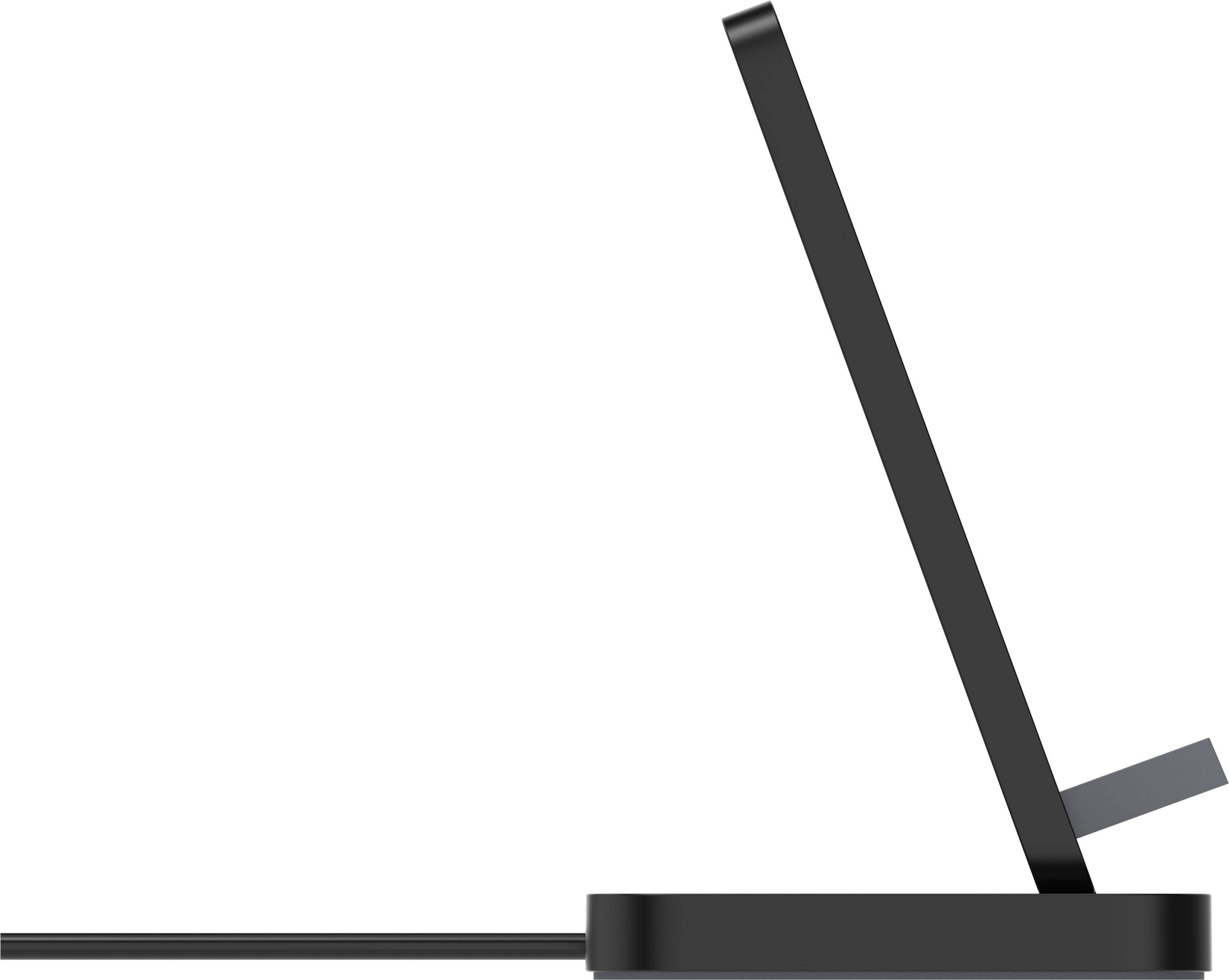 Alt View 6. mophie - 15W Wireless Charging Stand for Qi-enabled Devices - Black.