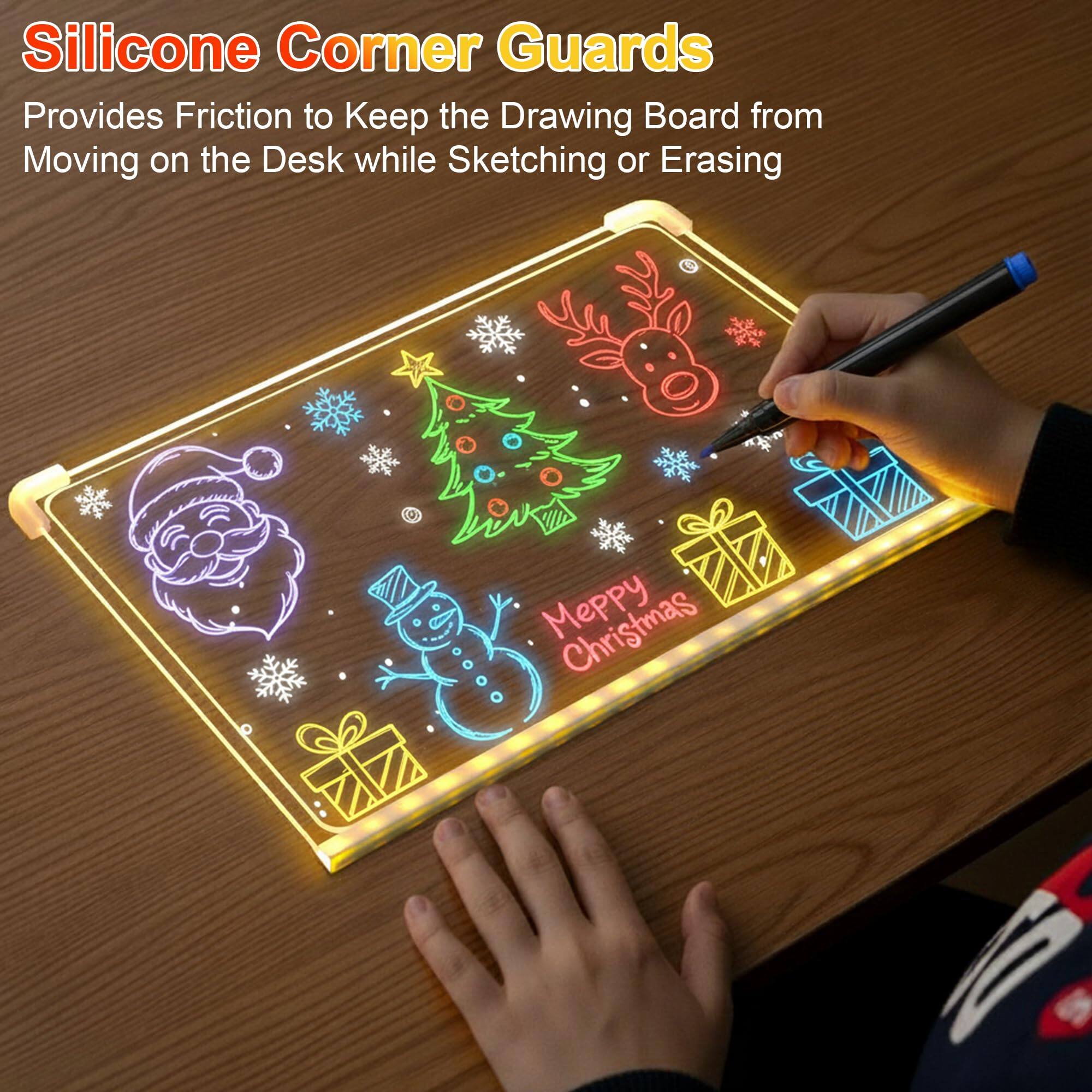 Silicone Corner Guards  
Provides Friction to Keep the Drawing Board from Moving on the Desk while Sketching or Erasing
