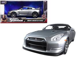 Brian's Nissan GT-R (R35) "Fast & Furious" Movie 1/24 Diecast Model Car by Jada - Silver