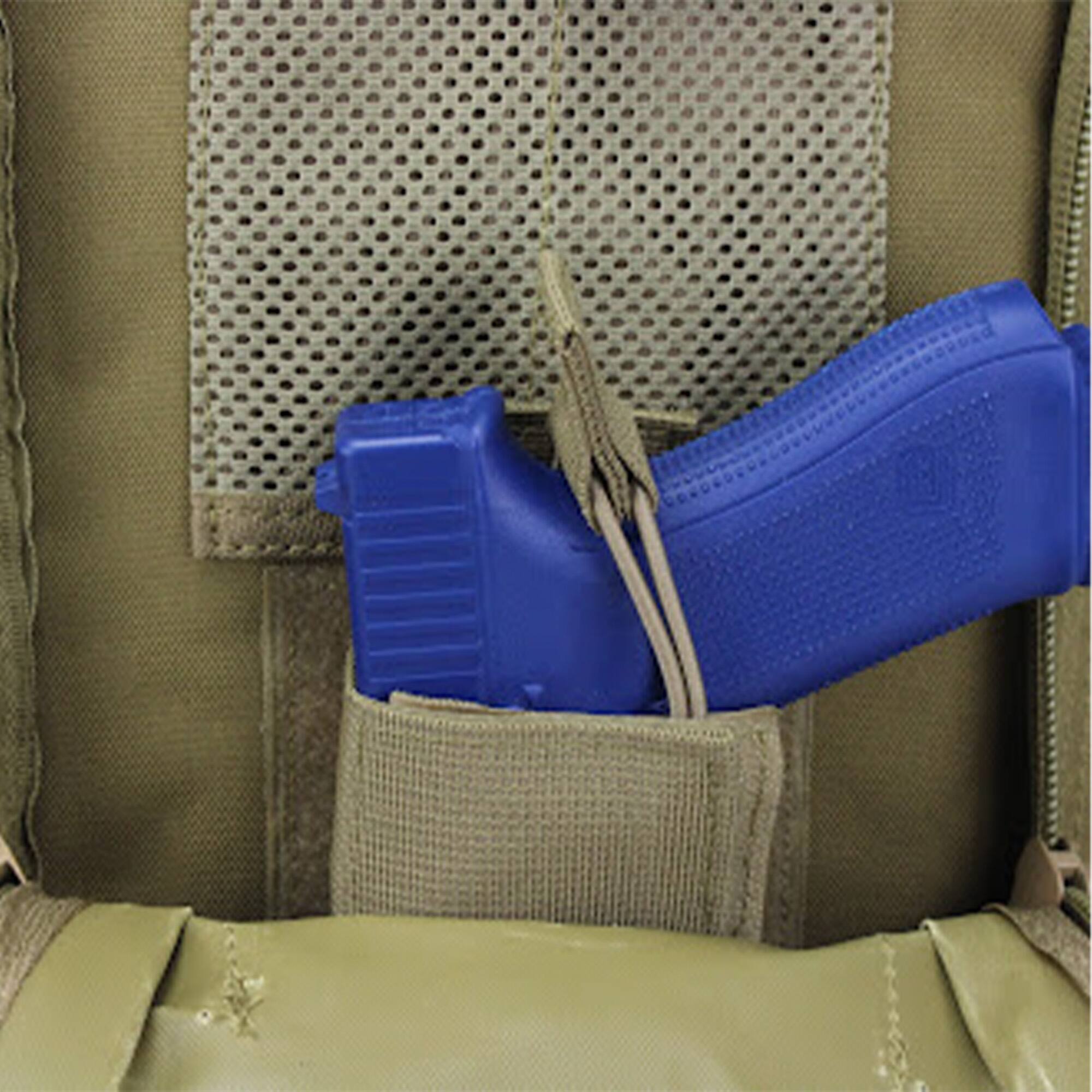 Alt View 1. Rattlesnake Tactical - Rattlesnake Tactical Medium Backpack with Pistol Rentention System, Green - Green.