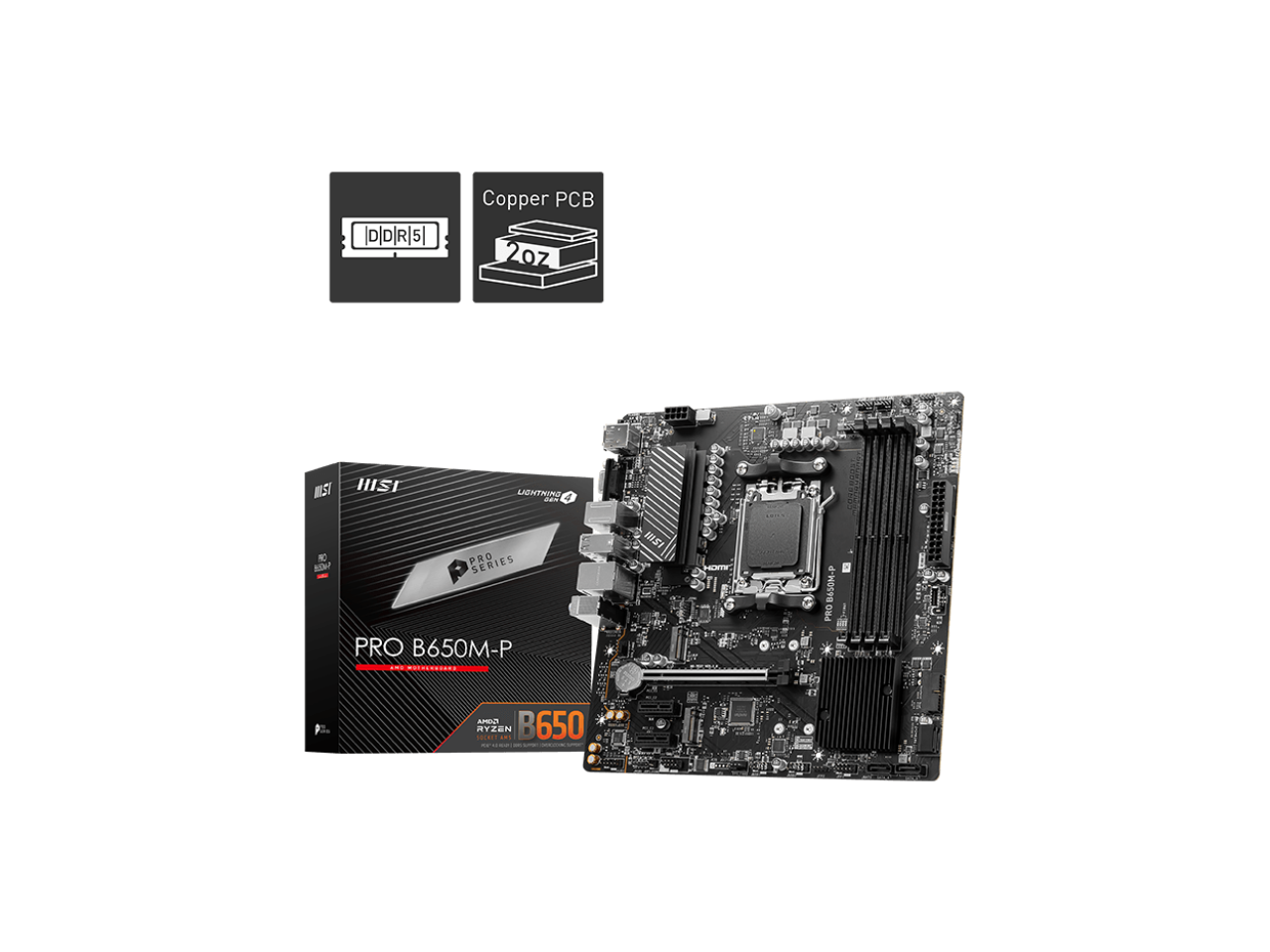 MSI - PRO B650M-P Gaming Desktop Motherboard
