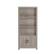 Alt View 12. Martha Stewart - Hutton Gray Wash 4 Tier Shaker Style Bookcase with Cabinet - Gray Frame/Oil Rubbed Bronze Hardware.