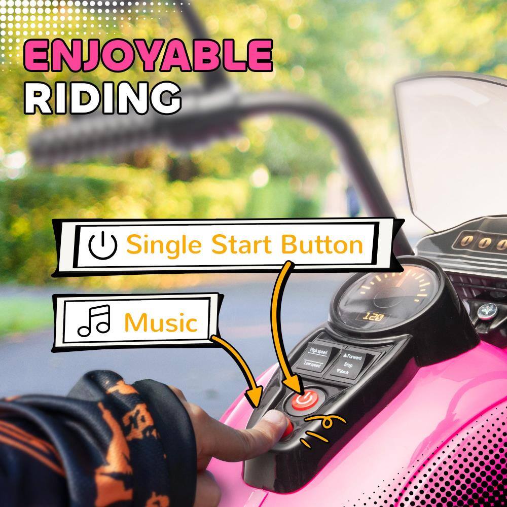 ENJOYABLE RIDING

- Single Start Button
- Music