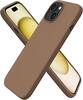 Front. Ornarto - ORNARTO Compatible with iPhone 15 Case 6.1", Slim Liquid Silicone 3 Layers Full Covered Protective Cover-Brown - Brown.