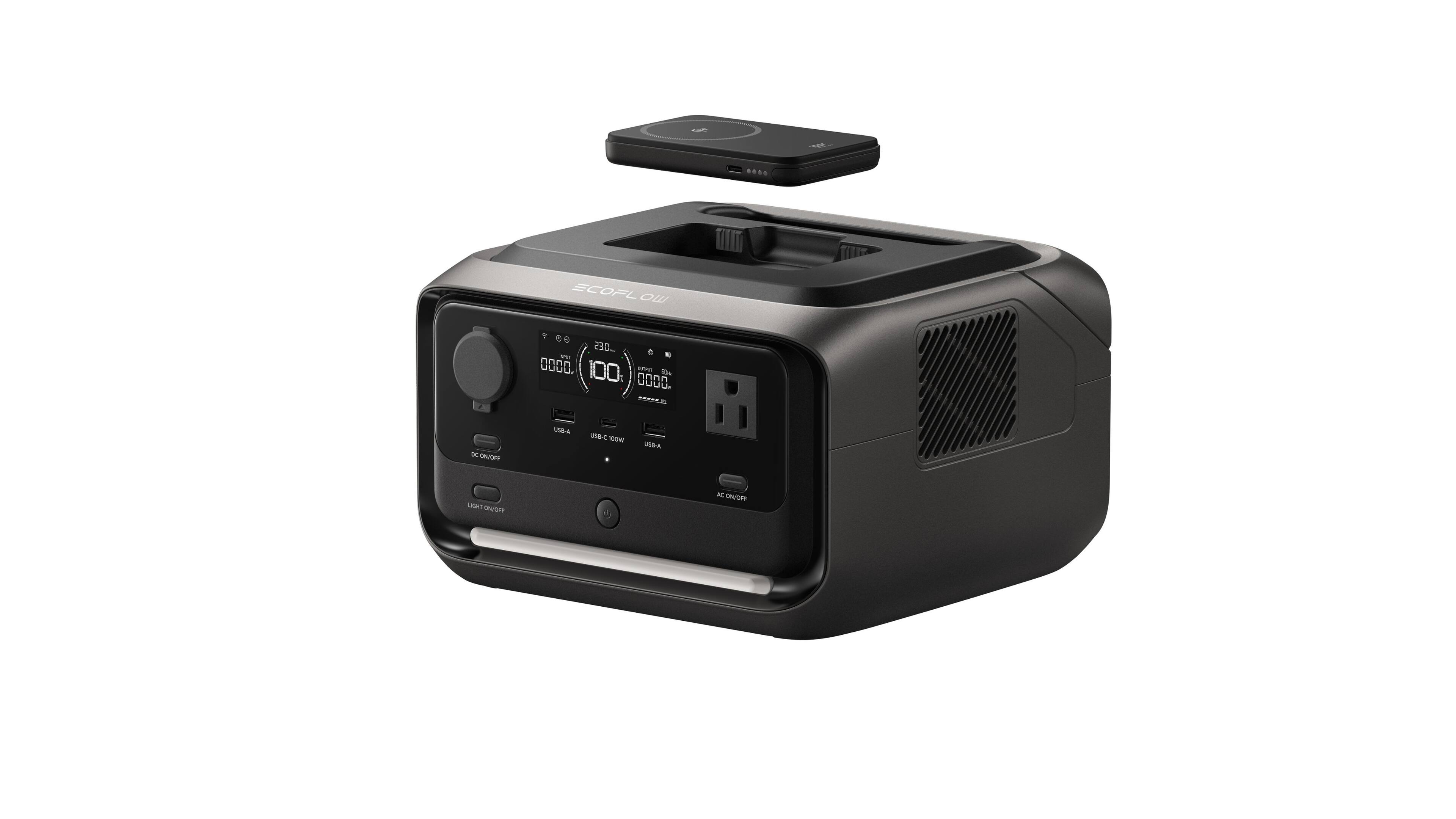 Sure, here is the corrected and grouped text:

- SCOFL
- 0 9 23.0
- COOD
- 00 100 mn
- m 0000
- DC ON/DFF UDA uB-C 100M USB-A Ltun ONOFF
- ON/GEF