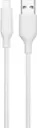 Left. Best Buy essentials™ - 6’ Lightning to USB Braided Charge-and-Sync Cable - White.