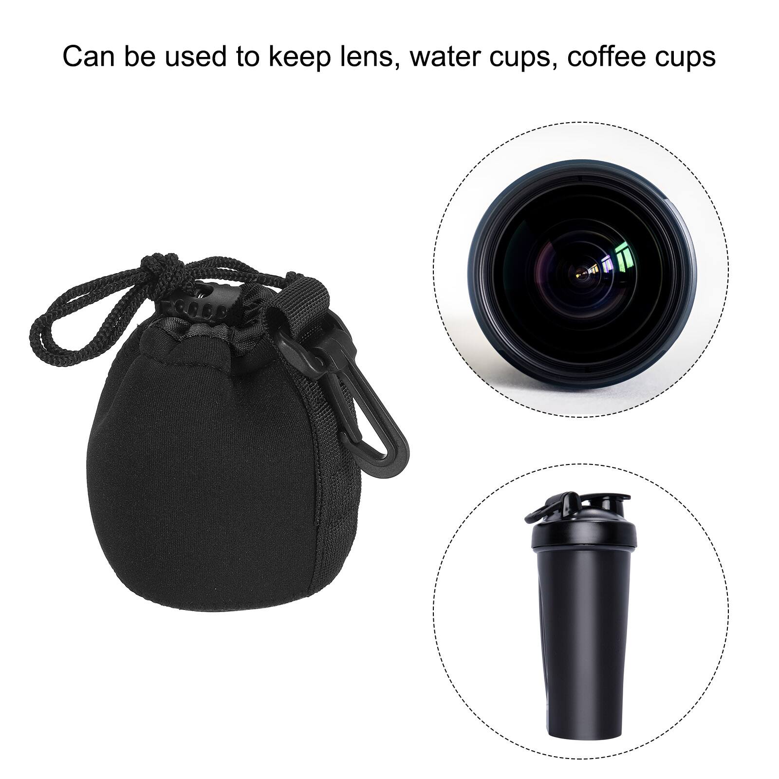 Can be used to keep lens, water cups, coffee cups