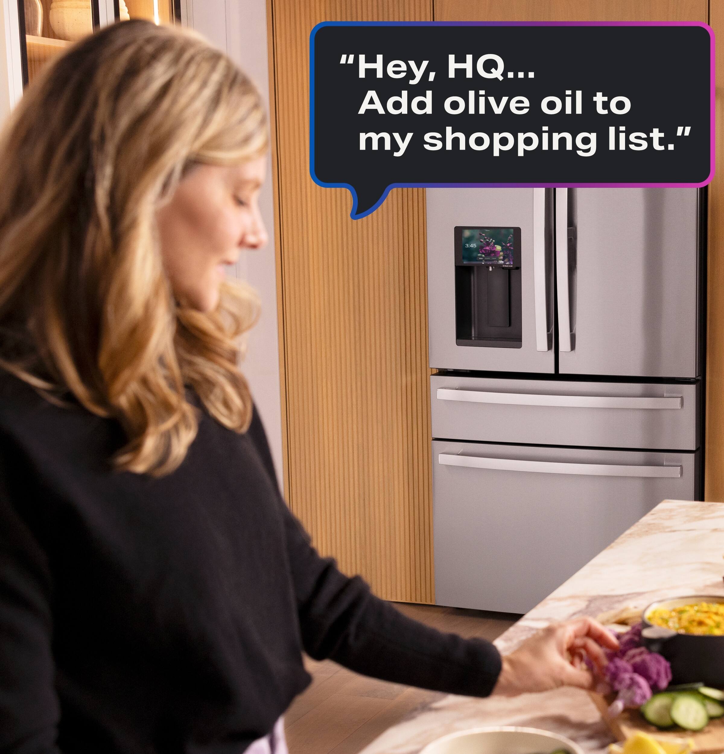 "Hey, HQ... Add olive oil to my shopping list."
