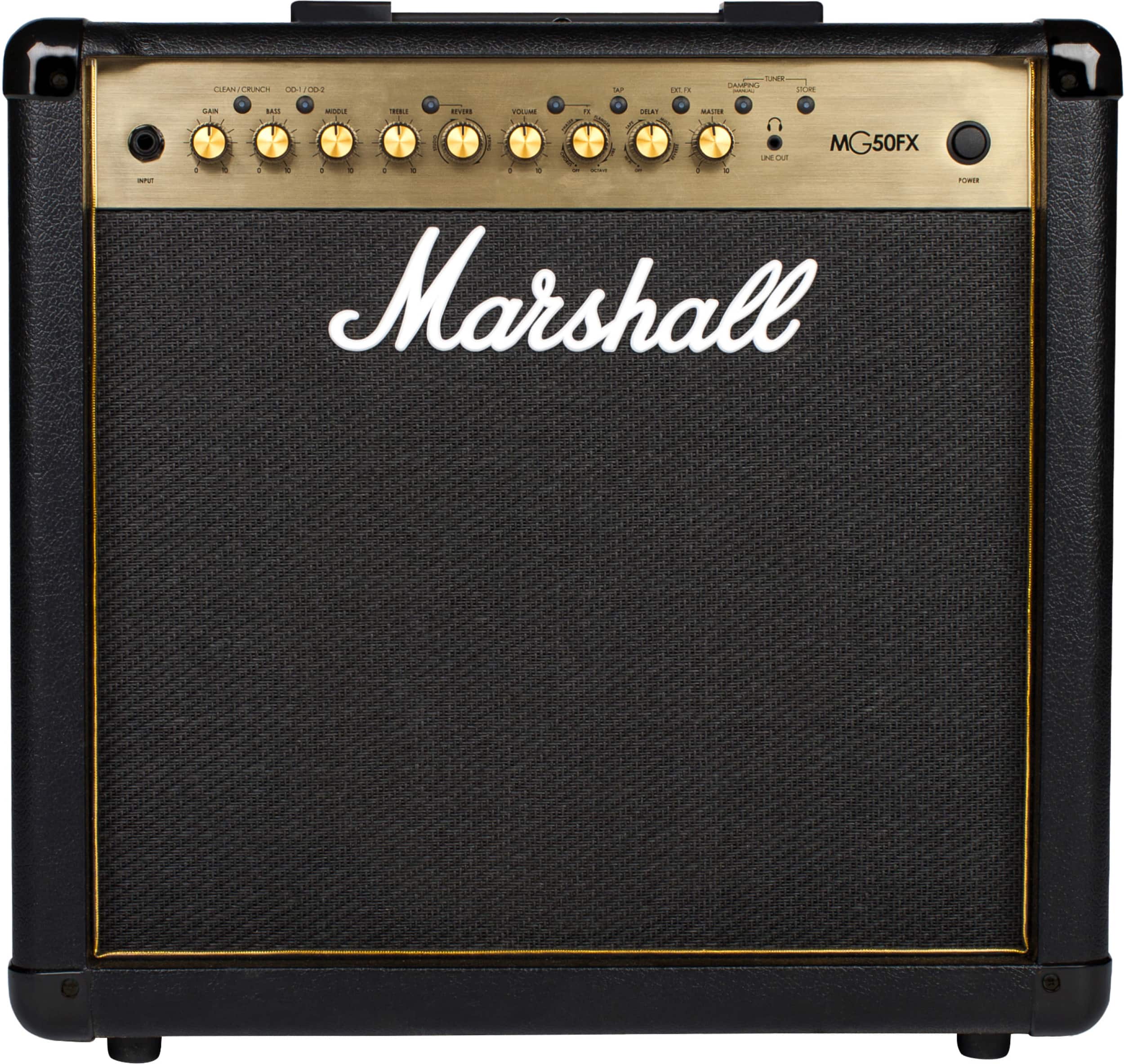 Marshall - MG50GFX Combo Guitar Amp with Digital Effects / Reverb and 3-band EQ - Black - Front_Zoom