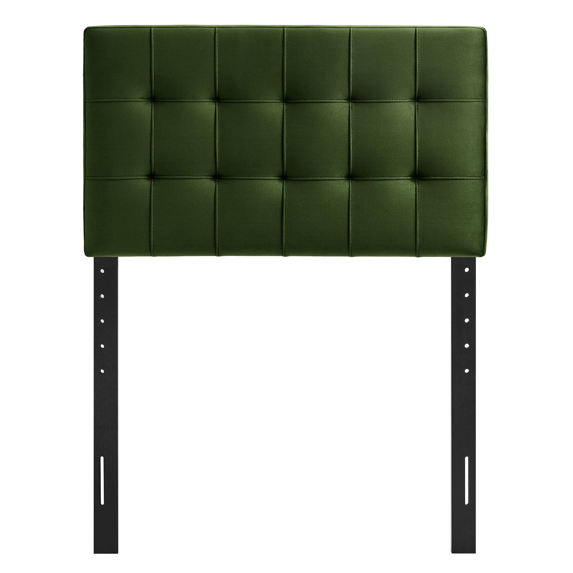 Alt View 2. Modway - Lily Biscuit Tufted Performance Velvet Headboard by Modway - Moss Green.