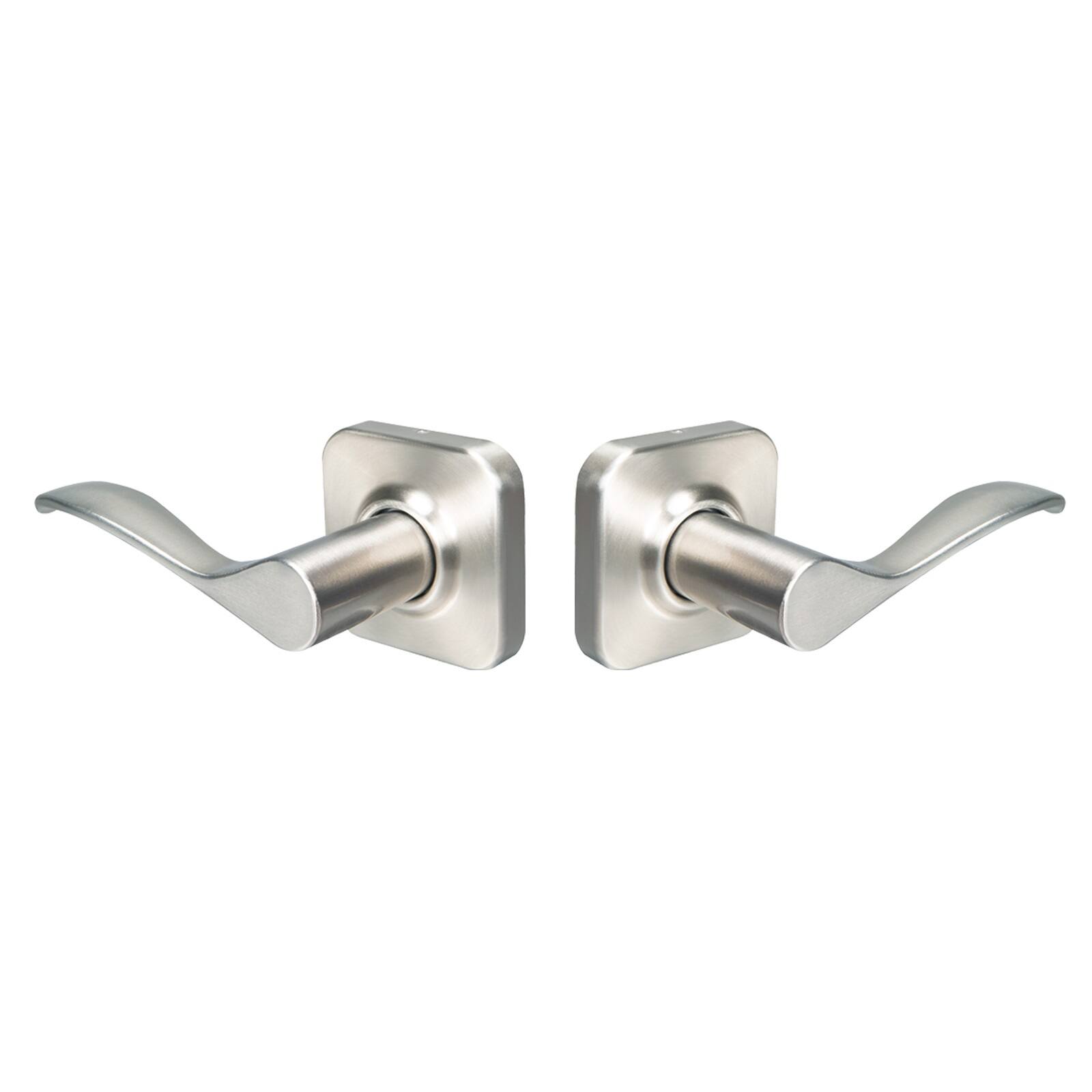 Left. Yale - Yale Assure Lock 2 Touch with Wi-Fi and Norwood Lever in Satin Nickel - Satin Nickel.