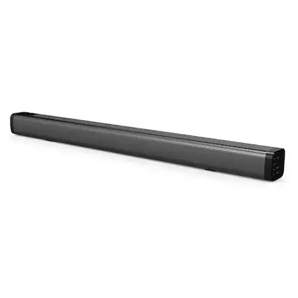 Front. Supersonic - 30-inch Optical Bluetooth 2.0 Channel Soundbar with Dual AUX Inputs - Black.