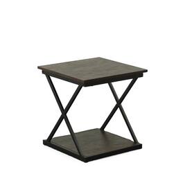 Carolina Chair & Table - Stella Side Table - Elm/Black - Elm, Black