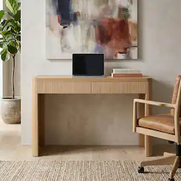 Hudson&Canal - Ashcroft 48'' Wide Rectangular Desk - Brown