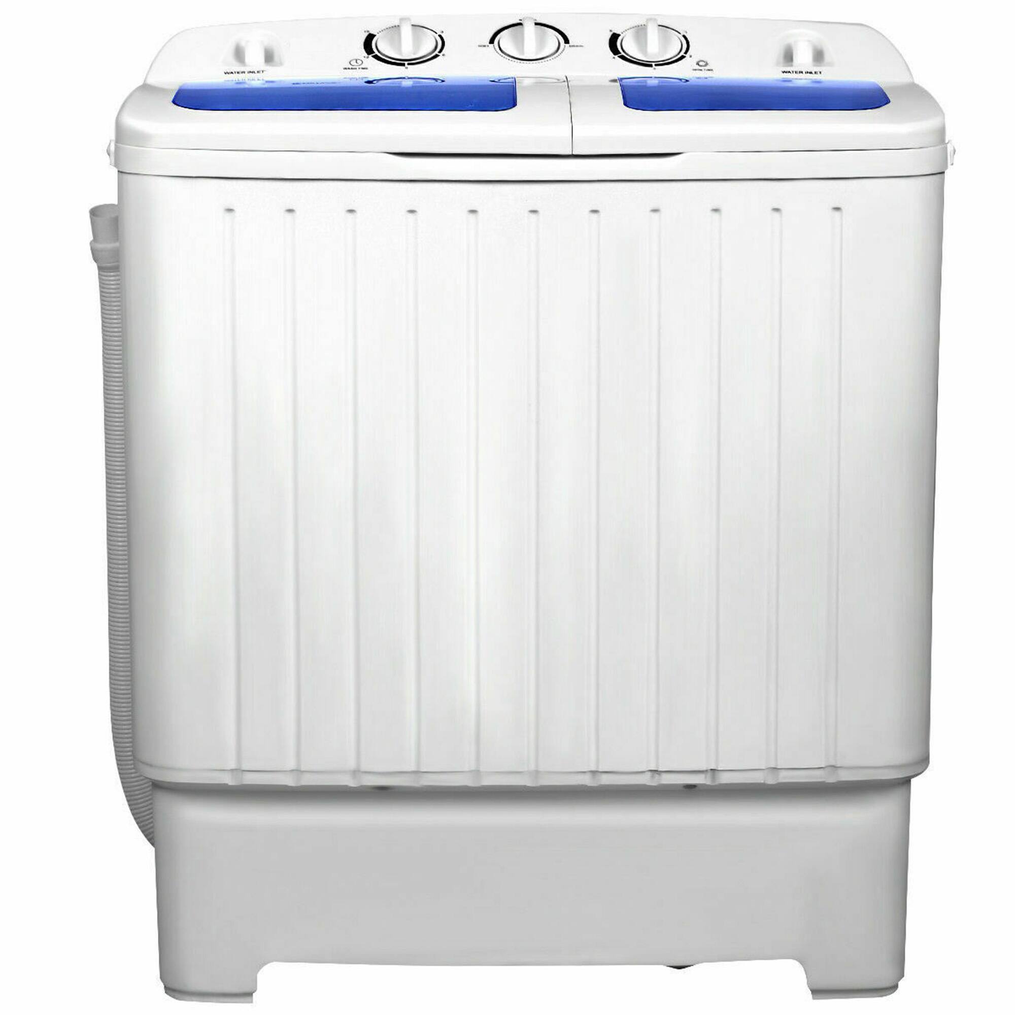 Alt View 1. Gymax - Gymax Compact Portable Washing Machine Twin Tub 20 lbs Washer Spinner Home Dorm - Blue,White.