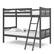 Left. Storkcraft - Caribou Solid Hardwood Twin Bunk Bed - Gray.