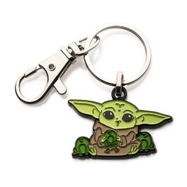 Star Wars - The Mandalorian The Child Eating Space Frogs Enamel Keychain - Green