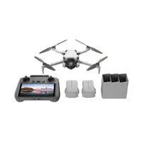 DJI - Geek Squad Certified Refurbished Mini 4 Pro Fly More Combo Drone and RC 2 Remote Control with Built-in Screen - Gray - Front_Zoom