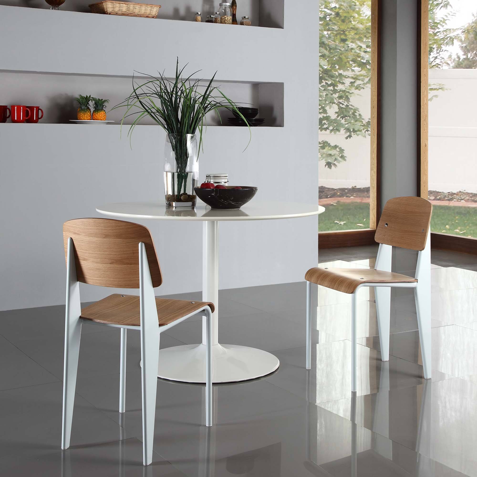 Front. Modway - Cabin Dining Side Chair by Modway - Natural White.