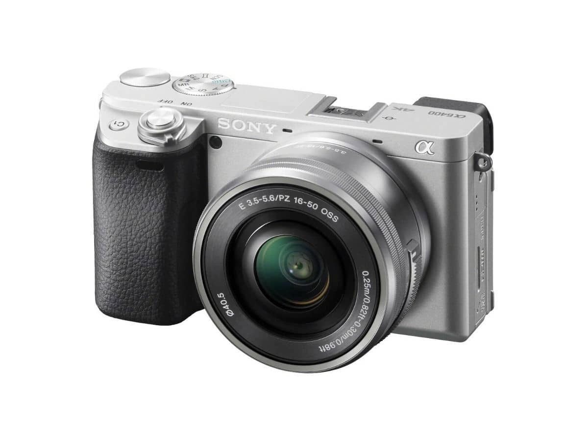 Sony - Alpha a6400 Mirrorless Camera: Compact APS-C Interchangeable Lens Digital Camera Flip Screen & 16-50mm Lens - ILCE - Silver