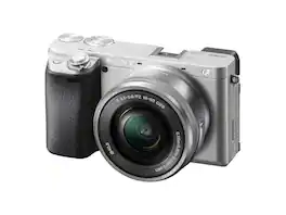 Sony - Alpha a6400 Mirrorless Camera: Compact APS-C Interchangeable Lens Digital Camera Flip Screen & 16-50mm Lens - ILCE - Silver