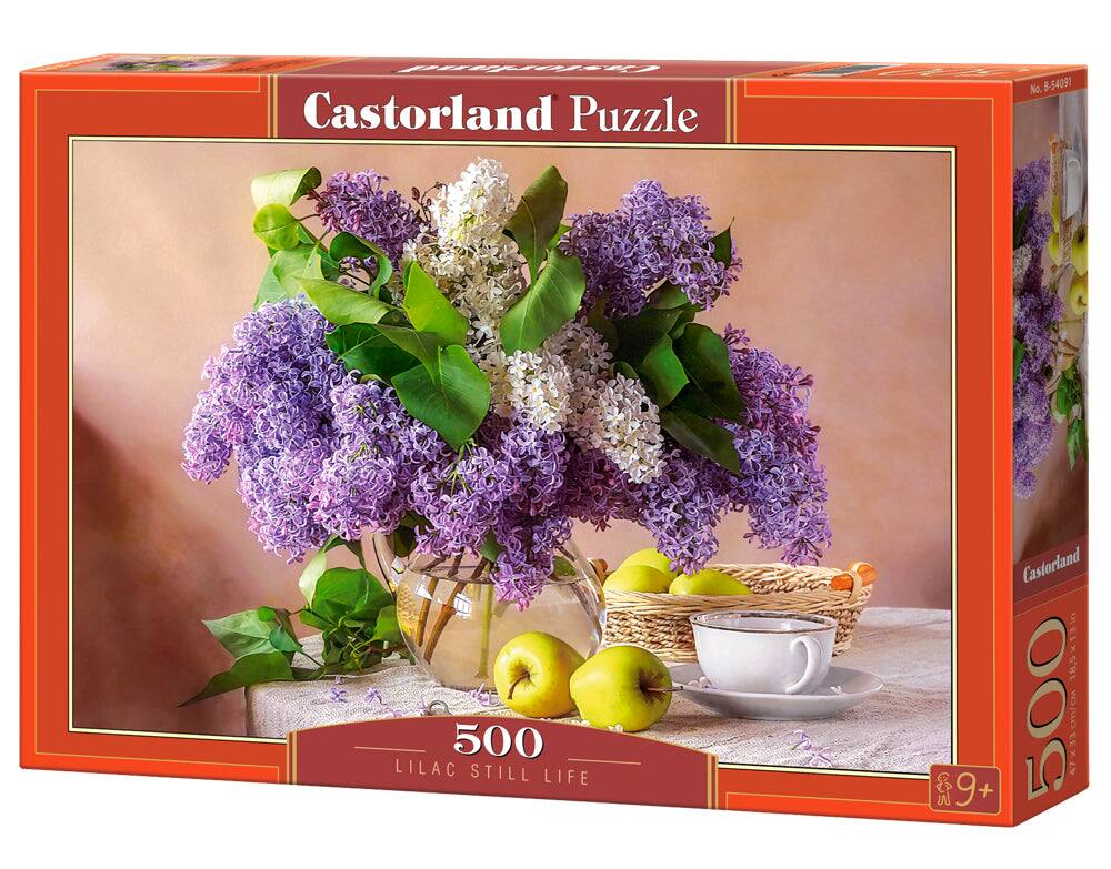Castorland Puzzle, No. B-54091, 500 Lilac Still Life, Castorland ELX 18,5 & 9+, 500 LLX LV cm/cM
