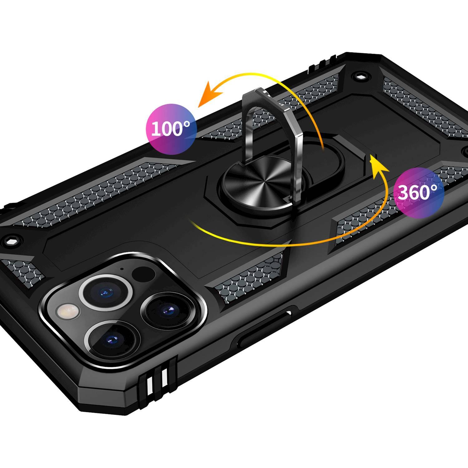 Alt View 13. SaharaCase - Kickstand with Belt Clip Case for Apple iPhone 13 Pro Max - Black.